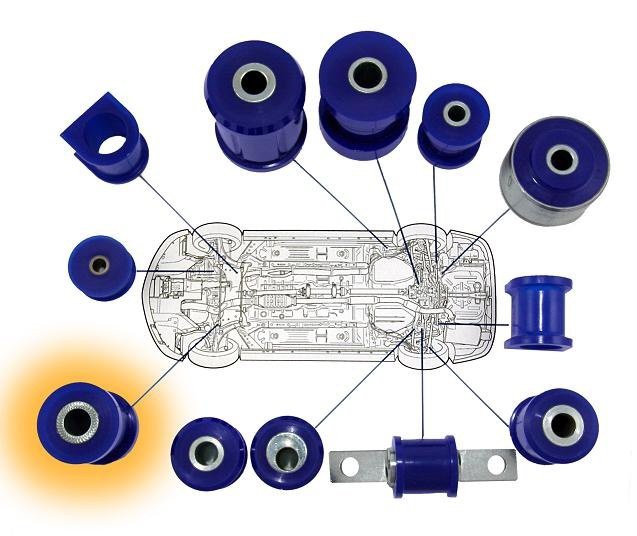 Tác hại đệm cao su hệ thống treo bị mòn sẽ gây ra.