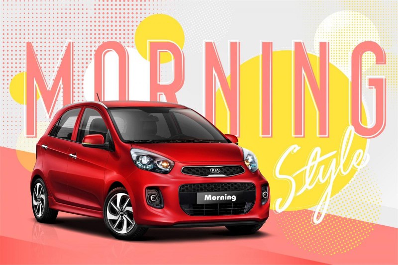 Kia Morning màu Skinny Red 1