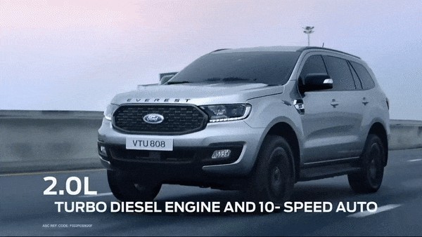 Ford Everest Sport 2020 mới trang trí đẹp mắt giá từ 857 triệu đồng.