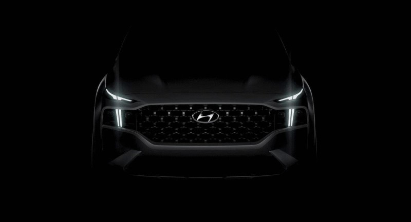 Hyundai Santa Fe 2021 facelift nhá hàng thần thái mới, hứa hẹn nền tảng hiện đại hơn.