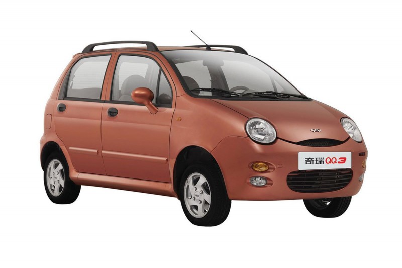 Chery QQ3 có ngoại hình khá giống với Daewoo Matiz.