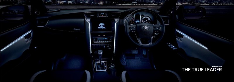 Khoang nội thất Toyota Fortuner 2021. (Ảnh: Toyota Thái Lan)