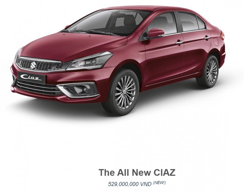 Suzuki Ciaz 2020 mới âm thầm ra mắt, giá 529 triệu đồng.