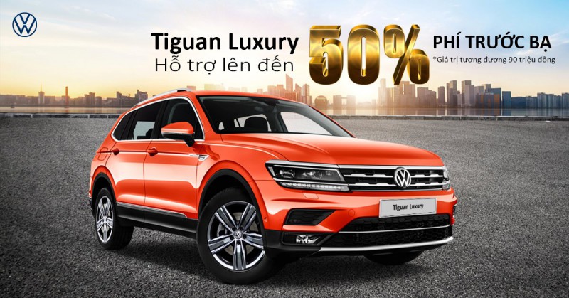 Volkswagen Tiguan Allspace Luxury giảm 50% lệ phí trước bạ, duy nhất trong tháng 7 1