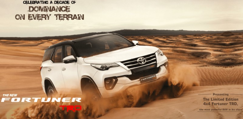 Toyota Fortuner TRD Limited Edition chào giá 1 tỷ đồng.