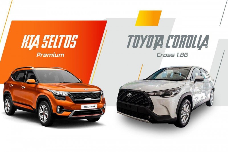 Cân tài Toyota Corolla Cross 1.8G 2020 và Kia Seltos Premium 2020 a1