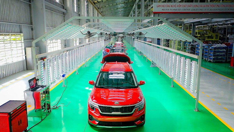 Kia Seltos 2020 được lắp ráp tại nhà máy của THACO ở Chu Lai.