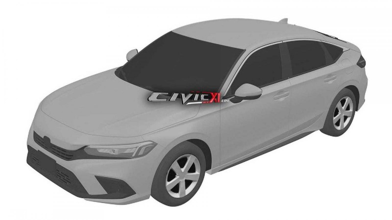 Honda Civic 2021 hatchback và sedan nhá hàng thiết kế.