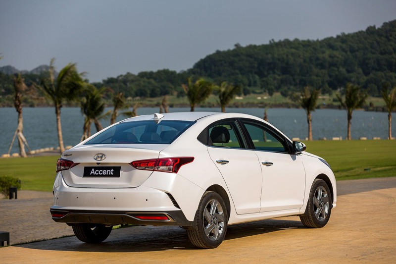 Thiết kế đuôi xe Hyundai Accent 2021.