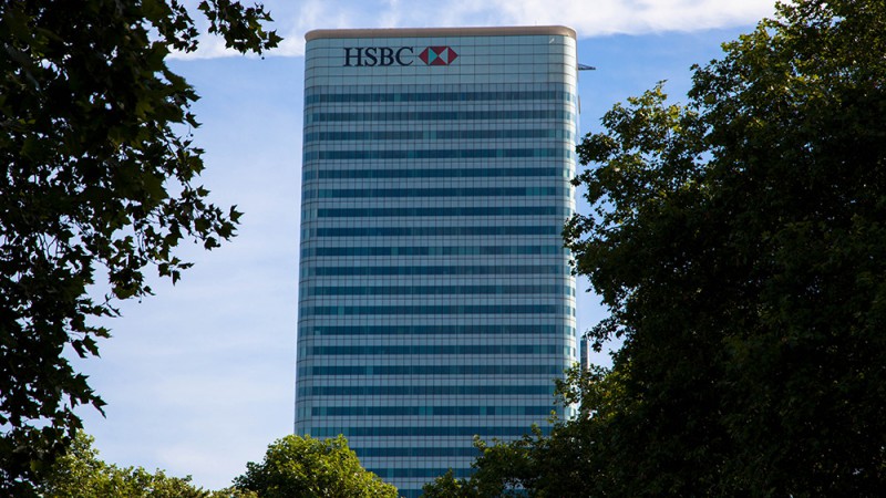 Trụ sở chính của ngân hàng HSBC tại London (Anh) - Ảnh: HSBC