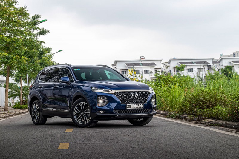 Mẫu xe SUV Huyndai Santa Fe.