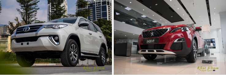 Toyota Fortuner vàPeugeot 5008 sẽ dành cho những khách hàng riêng biệt.