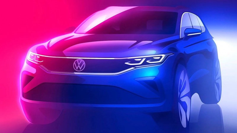 Hình ảnh phác họa đầu tiên của Volkswagen Tiguan thế hệ mới sẽ ra mắt trong năm nay. (Ảnh: Internet)