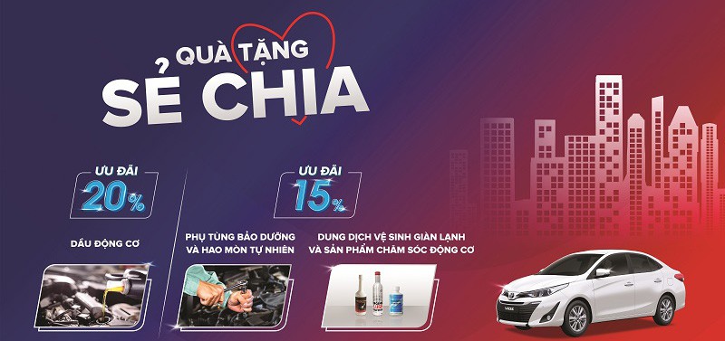 Chương trình quà tặng sẻ chia dành cho khách hàng Toyota Việt Nam. (Ảnh: Toyota Việt Nam)