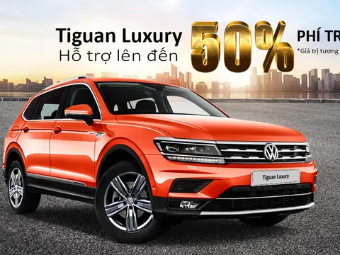 Volkswagen Tiguan Allspace Luxury giảm 50% lệ phí trước bạ, duy nhất trong tháng 7