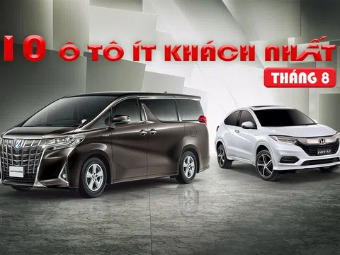 Top 10 xe bán chậm nhất tháng 8/2020: Toyota đóng góp tới 4 cái tên