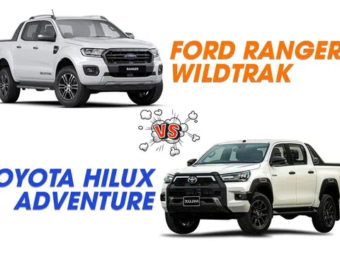 So sánh xe Toyota Hilux Adventure 2020 và Ford Ranger Wildtrak 2020: Ngang tài, ngang sức