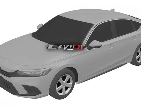 Honda Civic 2021 hatchback và sedan nhá hàng thiết kế