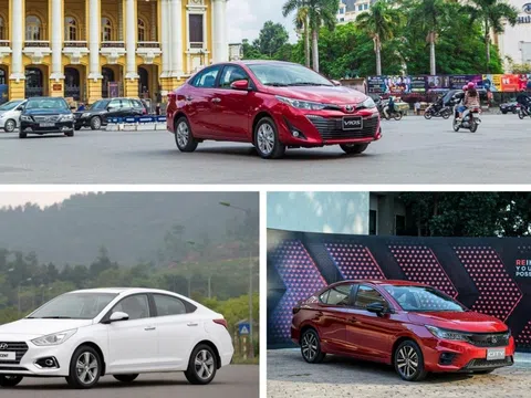 Giá lăn bánh 3 mẫu xe hot hạng B: Hyundai Accent, Toyota Vios, Honda City