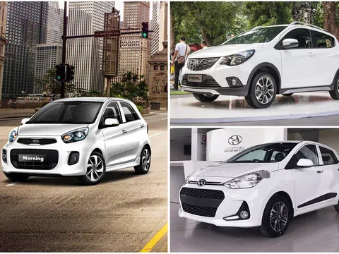 Giá lăn bánh của 3 xe ô tô bán chạy nhất hạng A: VinFast Fadil, Hyundai i10, Kia Morning 