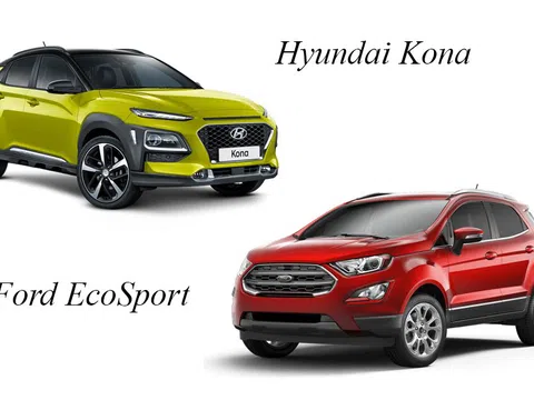 So sánh xe Hyundai Kona 2020 và Ford EcoSport 2020: Lựa chọn nào ngoài Kia Seltos?