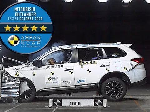 Mitsubishi Outlander lắp ráp tại Việt Nam đạt điểm an toàn tối đa từ ASEAN NCAP