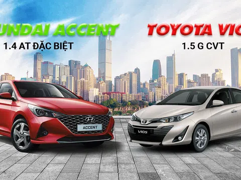 Infographic: Toyota Vios vs Hyundai Accent 2021 - Xe Nhật 'đấu' xe Hàn