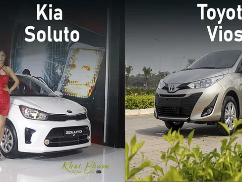 So sánh xe Toyota Vios 2020 và Kia Soluto 2020: Chọn xe dịch vụ nào giá rẻ?