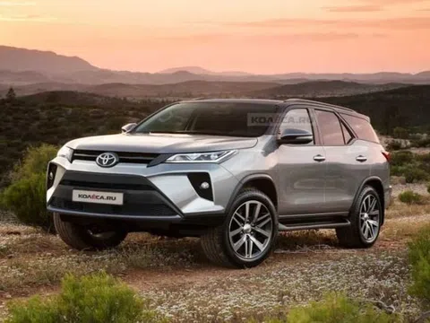 Xem trước Toyota Fortuner 2021 nâng cấp rõ nét từng centimet