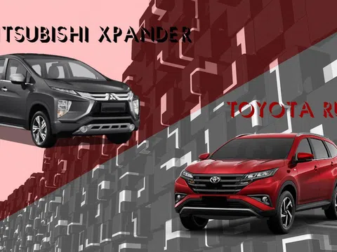 So sánh xe Mitsubishi Xpander 2020 và Toyota Rush 2020: Xpander tăng option, giá vẫn rẻ hơn Rush