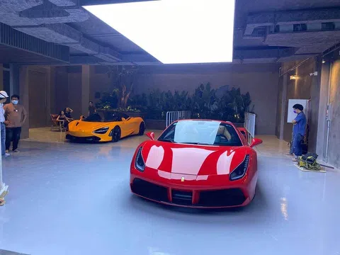 Ngắm biệt thự mới và Ferrari F8 Tributo của Cường Đô La đã ra biển dạo phố