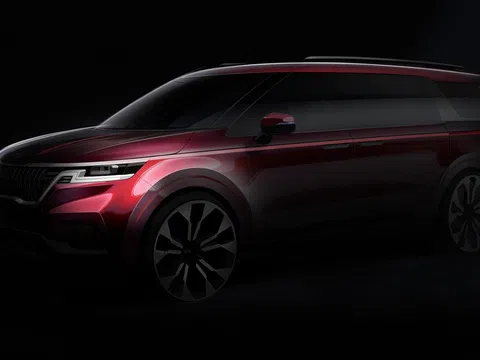 Kia Sedona 2021 thế hệ mới nhá hàng hơi hướng Land Rover 