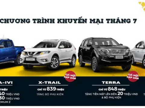 Nissan khuyến mãi tháng 7/2020, cao nhất 40 triệu đồng