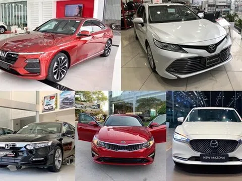 Phân khúc sedan hạng D tháng 6/2020: VinFast LUX A2.0 hạ gục Toyota Camry