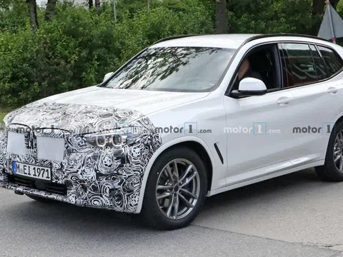 BMW X3 2022 facelift chạy thử hé lộ thiết kế