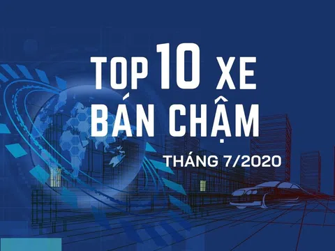 [Infographic] Top 10 mẫu xe bán chậm nhất tháng 7/2020