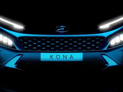 Hyundai Kona 2021 facelift lộ dáng sau nhá hàng