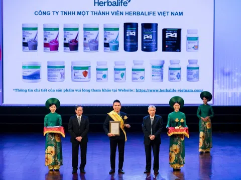 Các sản phẩm của Herbalife được trao giải “Sản phẩm vàng Vì sức khỏe cộng đồng 2024”