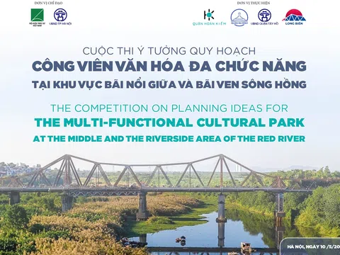 Hà Nội: Phát động cuộc thi ý tưởng quy hoạch gần 400ha bãi nổi giữa và bãi ven sông Hồng thành Công viên văn hoá