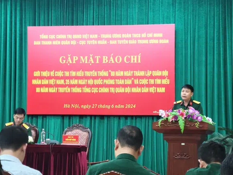 Phát động cuộc thi Tìm hiểu truyền thống 80 năm Ngày thành lập Quân đội Nhân dân Việt Nam