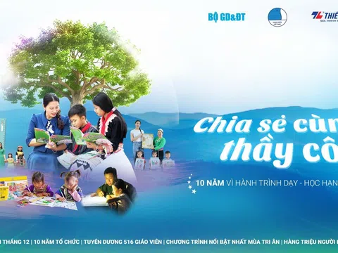 Lan toả hành trình 10 năm “Chia sẻ cùng thầy cô”