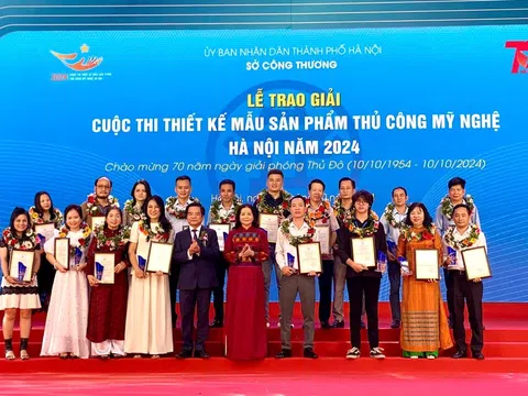 Vinh danh 90 tác phẩm đạt giải Thiết kế mẫu sản phẩm thủ công mỹ nghệ Hà Nội năm 2024