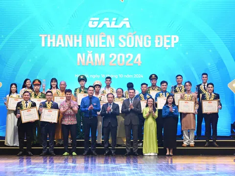 Thanh niên sống đẹp 2024: Vinh danh 20 gương thanh niên tiêu biểu trên các lĩnh vực