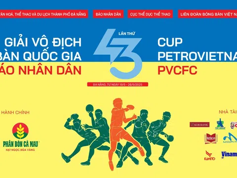 Gần 200 vận động viên tham gia thi đấu tại Giải vô địch bóng bàn quốc gia Báo Nhân Dân lần thứ 43