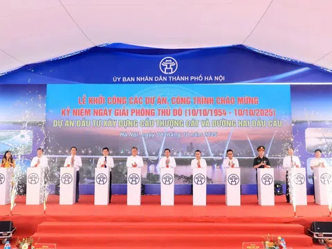 Khởi công xây dựng cầu Thượng Cát - cây cầu thứ 6 bắc qua sông Hồng