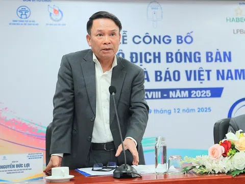 Giải Vô địch Bóng bàn Cúp Hội Nhà báo Việt Nam 2025 chính thức khởi động