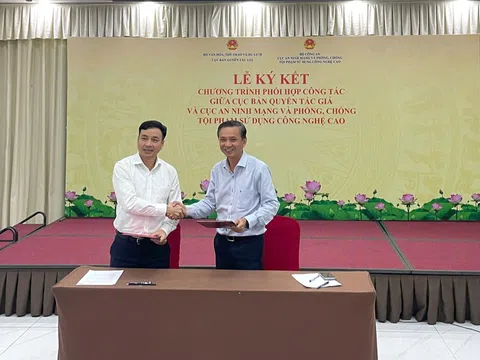 Cục Bản quyền tác giả và A05 ký kết phối hợp bảo vệ bản quyền trên môi trường số