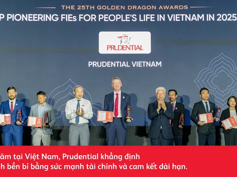 Prudential tiếp tục ghi dấu ấn tại Giải thưởng Rồng Vàng 2026