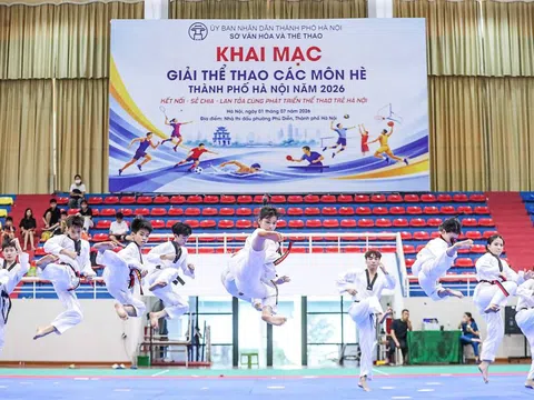 Hơn 8.000 vận động viên tranh tài tại Giải thể thao các môn hè thành phố Hà Nội 2026