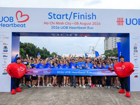 Giải chạy bộ UOB Heartbeat Run 2026 gây quỹ hơn 950 triệu đồng nhằm mở rộng cơ hội học tập số cho trẻ em có hoàn cảnh khó khăn